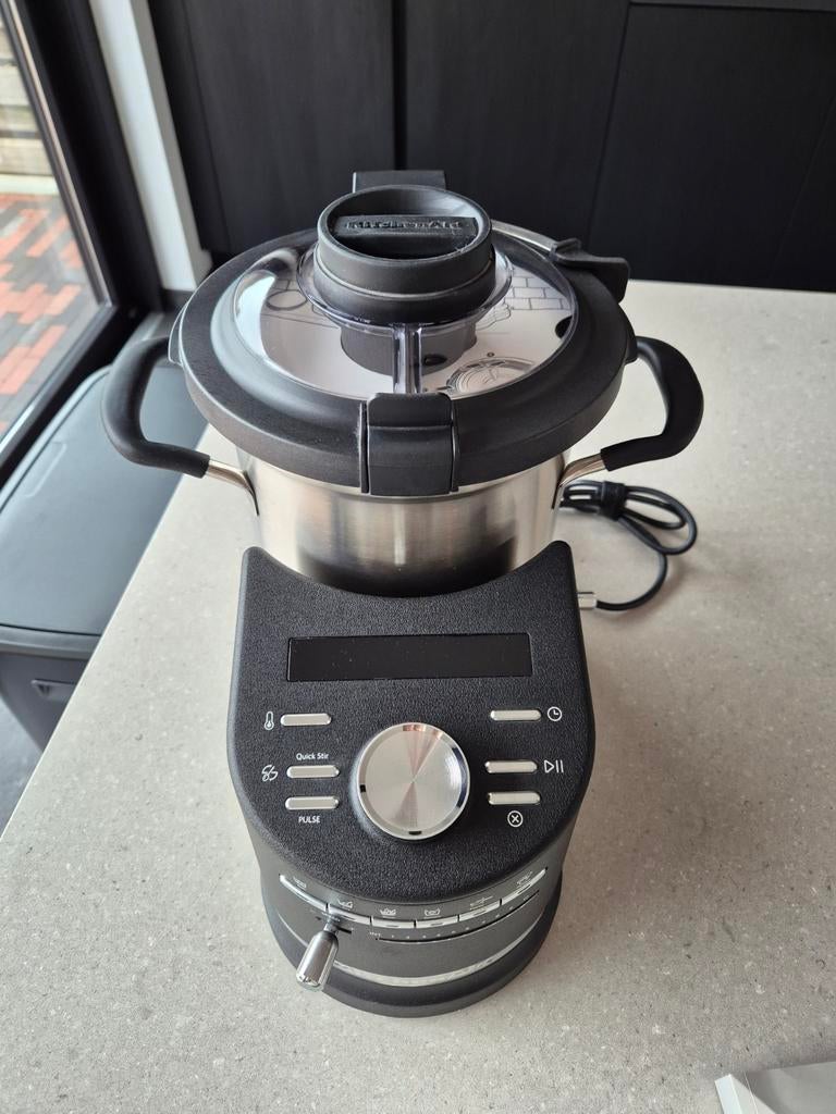 KitchenAid Cook Processor 5KCF0104 - Zwart, 4 liter of meer, Nieuw, 3 snelheden of meer, Ophalen of Verzenden