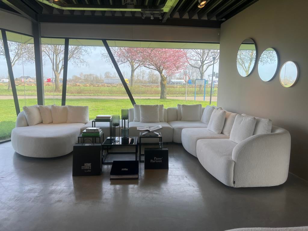 Passe Partout Medusa LSC Dolly snowwhite hoekbank, Huis en Inrichting, Banken | Bankstellen, Gebruikt, 100 tot 125 cm, Hoekbank