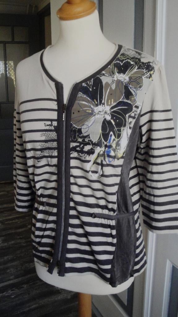 Beige/bruin vestje FRANK WALDER maat L, Beige, Maat 42/44 (L), Ophalen of Verzenden, Zo goed als nieuw