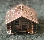 Vintage zilveren bedel hanger berghut jaren 50, Verzenden, Zilver, Hanger