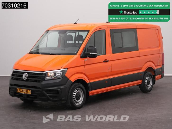 Volkswagen Crafter 102pk Dubbel Cabine L3H2 Airco Werkplaats, Auto's, Bestelauto's, Bedrijf, Te koop, Airconditioning, Centrale vergrendeling