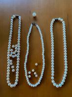 3x "parelketting" vintage jaren 60-70, Ophalen of Verzenden, Gebruikt, Kunststof