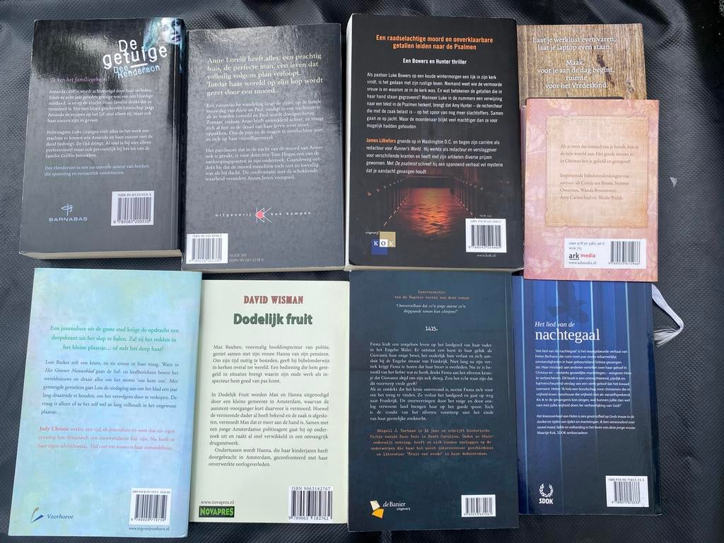 Christelijke romans, thrillers en andere boeken - Goede staa, Ophalen of Verzenden, Gelezen, Nederland