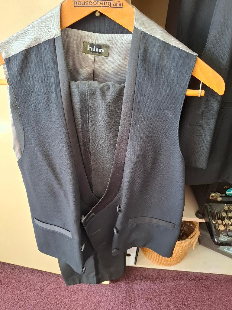 Smoking, Kleding | Heren, Kostuums en Colberts, Ophalen, Maat 48/50 (M), Zwart, Zo goed als nieuw