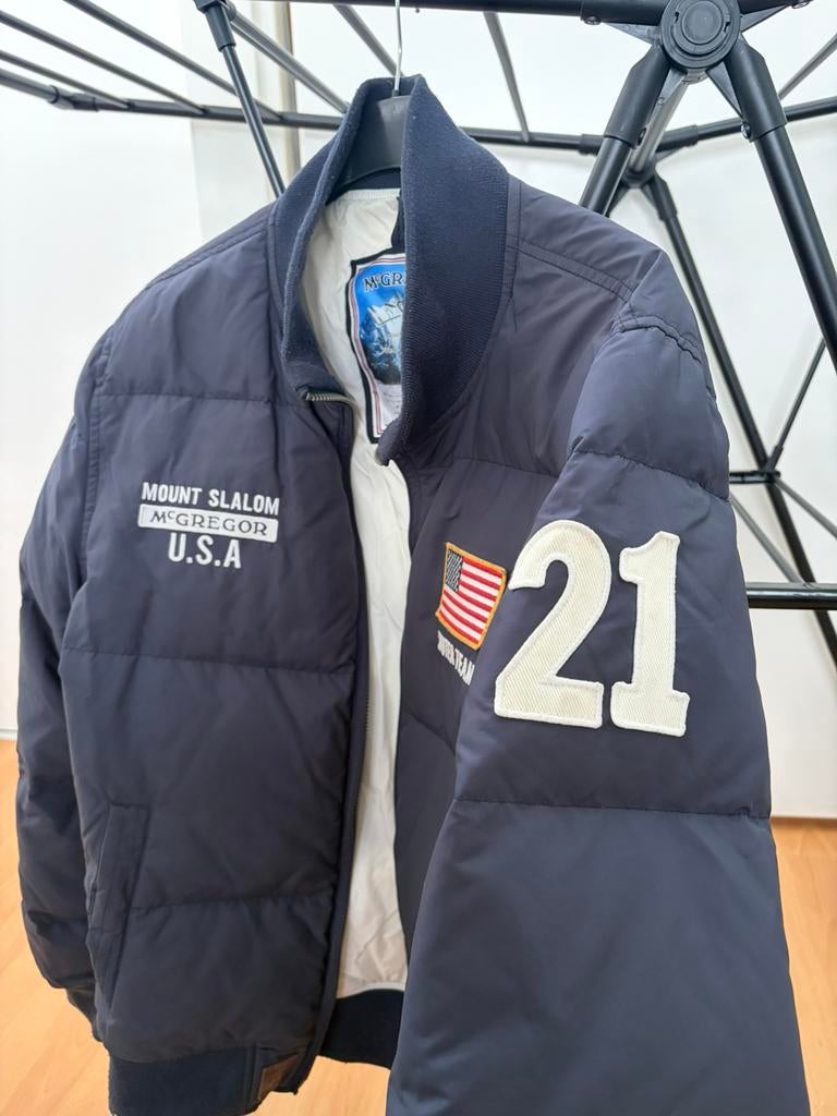 Mc gregor winterjas, Ophalen, Gedragen, Maat 56/58 (XL), Blauw