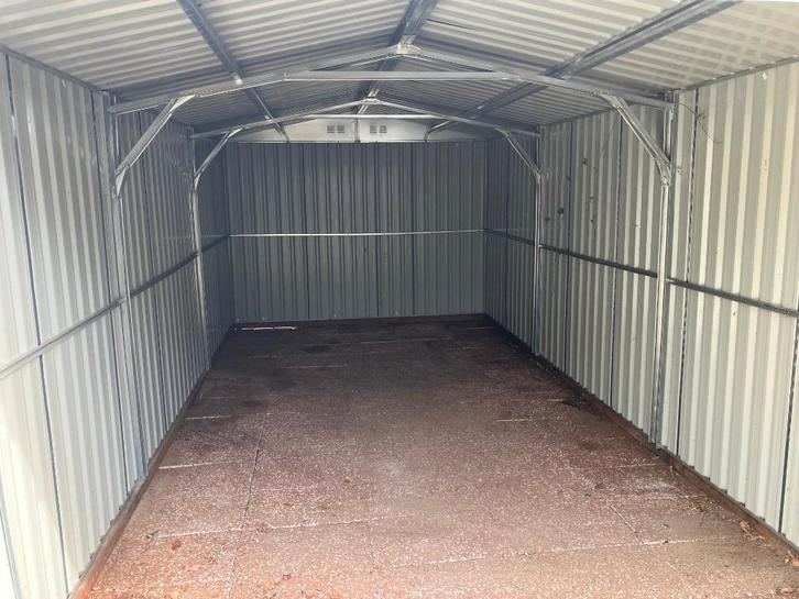 Metalen schuur / berging, Tuin en Terras, Bergingen en Tuinkasten, Gebruikt, Overige typen, Metaal, Ophalen