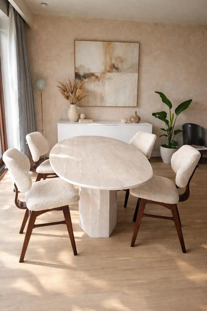 Exclusieve design stoelen 4stuks – Royal Pastoe stijl, Ophalen, Vintage, Zo goed als nieuw, Vier