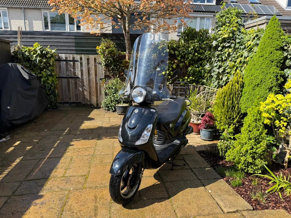 SYM Fiddle 2 50S 2019 | Zwart | 3.025 km | eerste eigenaar, Ophalen, Gebruikt, SYM, Benzine