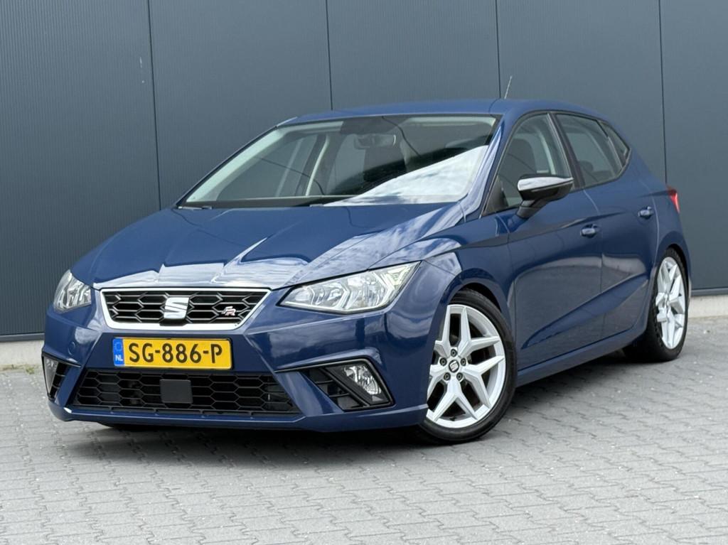 Seat Ibiza 1.0 TSI FR Cruise - Clima - Led - Zeer Nette Auto, Stof, 95 pk, Blauw, Ibiza