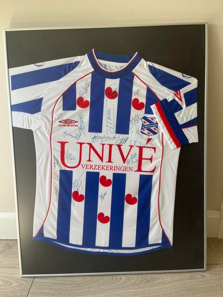 Gesigneerd sc Heerenveen shirt  meerdere handtekeningen, Maat XL, Ophalen, Zo goed als nieuw, Shirt