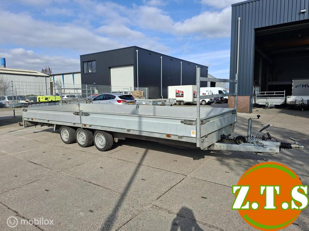 Henra Plateauwagen 3 asser, 3500 kg, Auto diversen, Aanhangers en Bagagewagens, Gebruikt