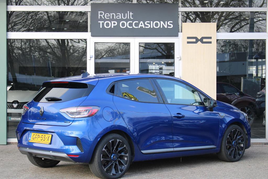 Renault Clio 1.6 E-Tech Full Hybrid 145 esprit Alpine | Adap, Auto's, Gebruikt, Met garantie (alle), Blauw, Leder en Stof