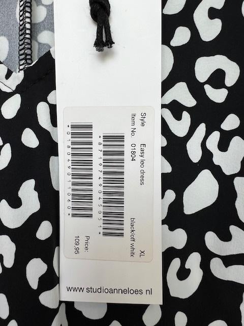 Nieuw Studio Anneloes Easy Leo Dress 8200 black white XL  , Kleding | Dames, Studio Anneloes, Verzenden, Zwart, Maat 42/44 (L)