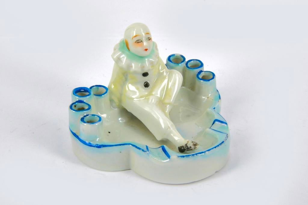 ANTIEKE  ASBAK  PIERROT, Antiek en Kunst, Ophalen of Verzenden