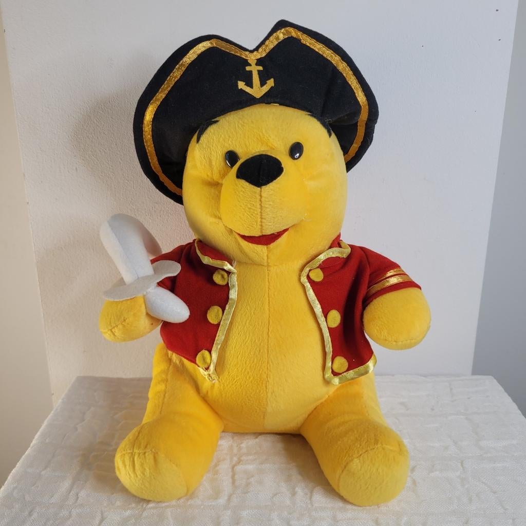 Disney Winnie de Poeh piraat knuffel 27 cm, Disney, Disney, Beer, Ophalen of Verzenden