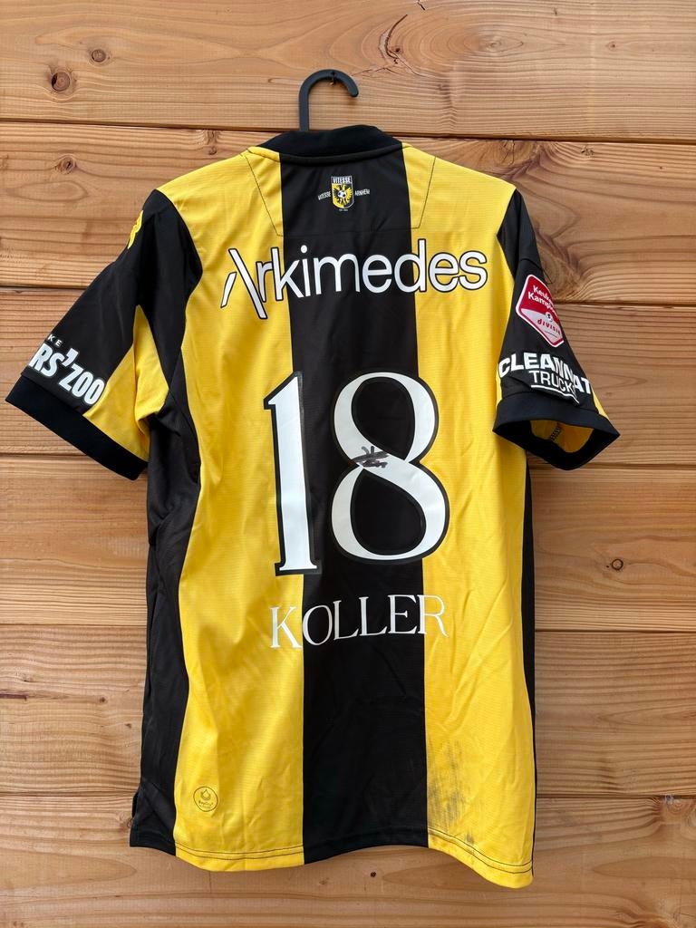 Matchworn Jim Koller Vitesse shirt - Gesigneerd + Certificaa, Ophalen of Verzenden, Gebruikt, Overige typen