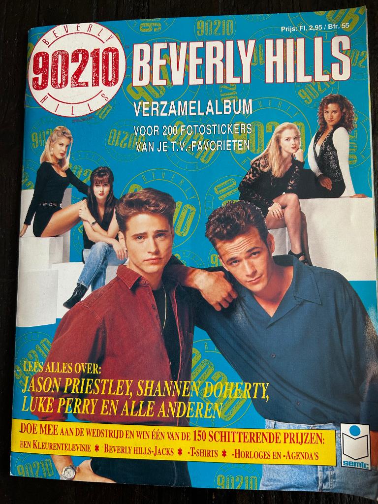 Verzamelalbum beverly hills 90210 stickers compleet, Ophalen, Huis en Inrichting