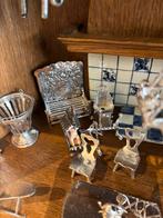 Zilveren miniaturen poppenhuis antiek miniatuur zilver, Verzenden, Zilver