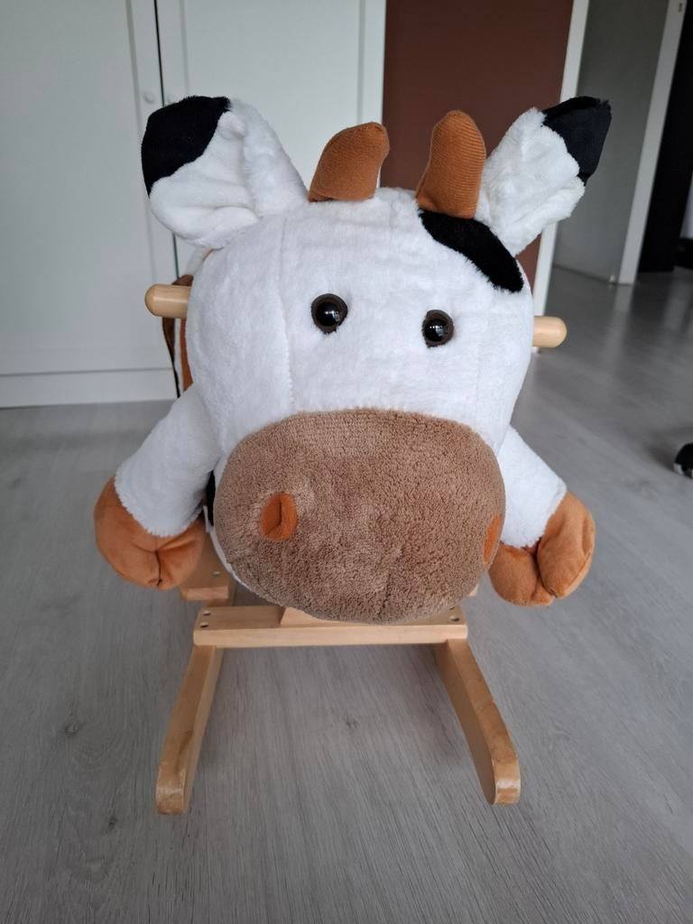 Schattige Koe Schommelstoel voor Baby's en Peuters, Ophalen, Zo goed als nieuw
