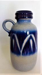 Vintage Scheurich Vaas 413-26 – Kobaltblauw/Grijs (7716), Ophalen, Overige kleuren, Aardewerk of Porselein, Zo goed als nieuw