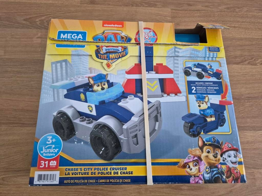 Mega Bloks Paw Patrol Chase's City Police Cruiser, Ophalen of Verzenden, Zo goed als nieuw, Megabloks