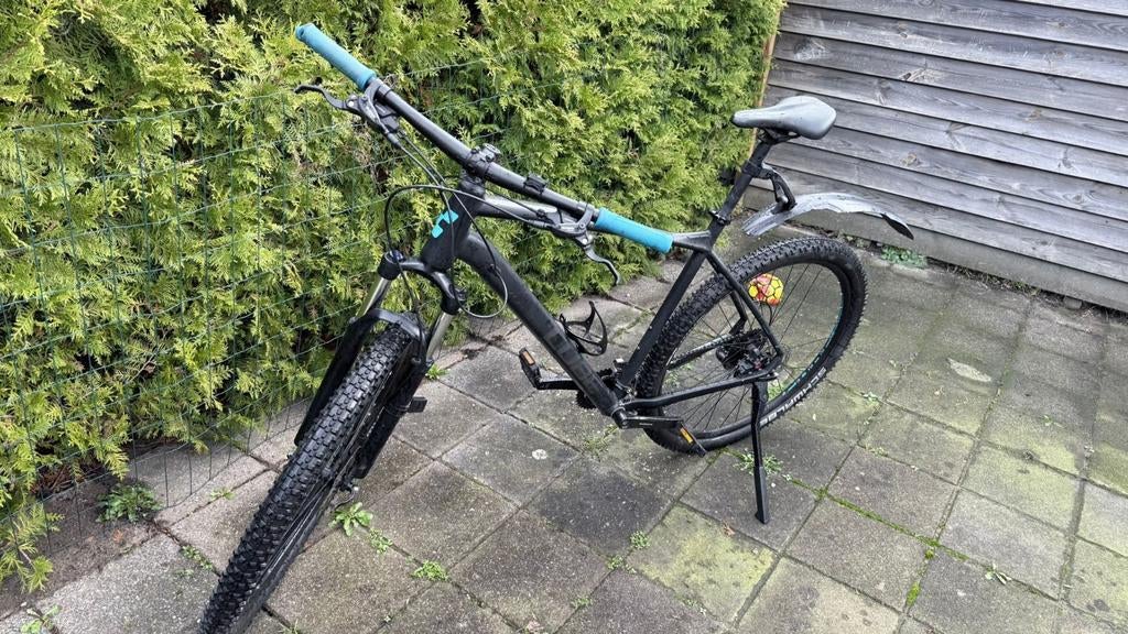 Cube Mountainbike - Zwart met blauwe accenten, Gebruikt, 57 cm of meer, Hardtail, Heren