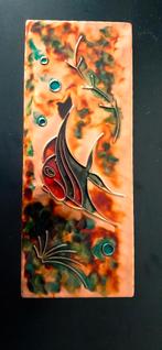 Koperen wanddecoratie 'vis', Ber de Rooij, metaalsierkunst, Huis en Inrichting, Ophalen of Verzenden, Gebruikt