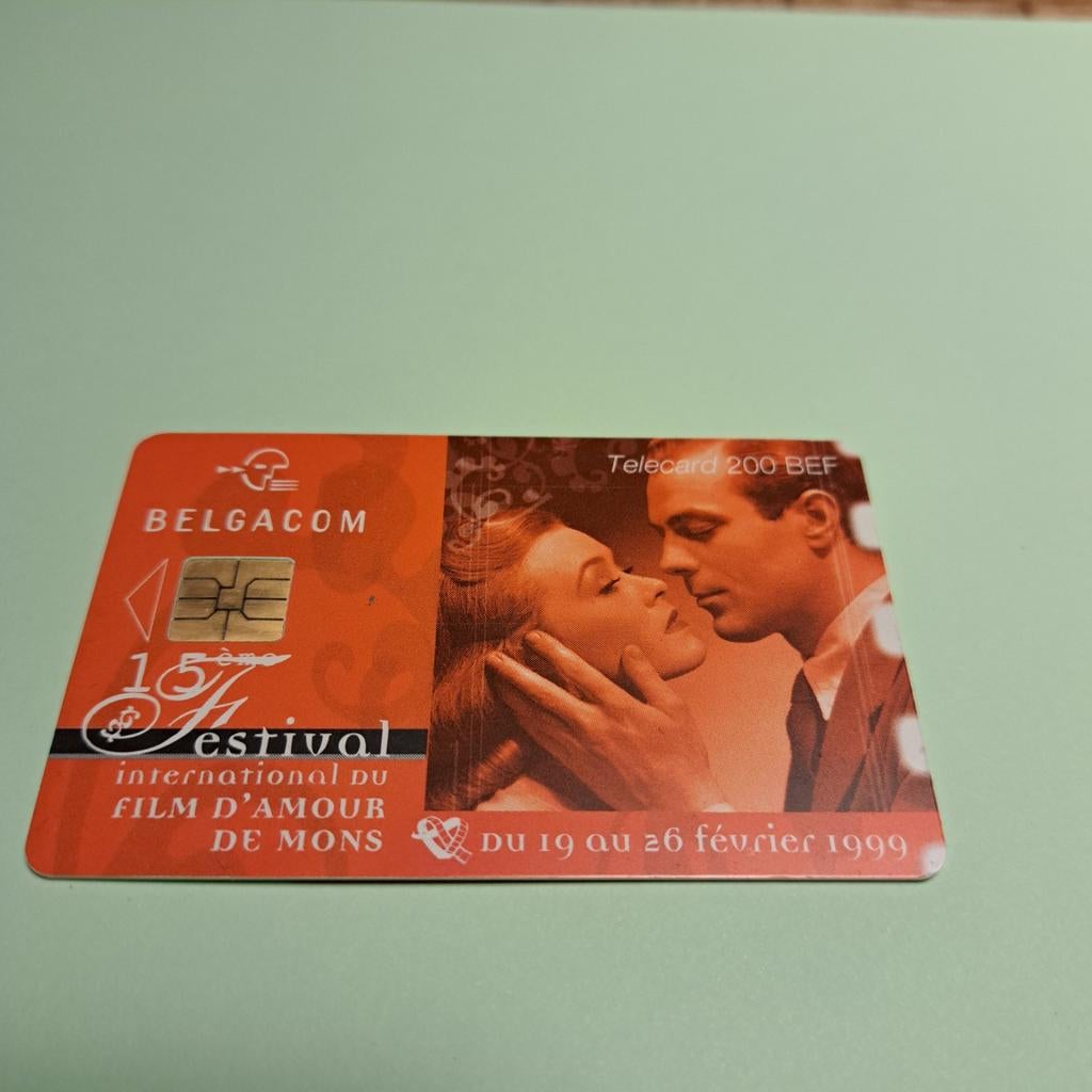 Belgacom Telecard 200 BEF - Liefdesfilm Festival 1999, Ophalen of Verzenden, Buitenland
