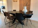 Ovalen eettafel & eetkamerstoelen, Huis en Inrichting, Tafels | Eettafels, Ophalen, Gebruikt, 100 tot 150 cm, 200 cm of meer