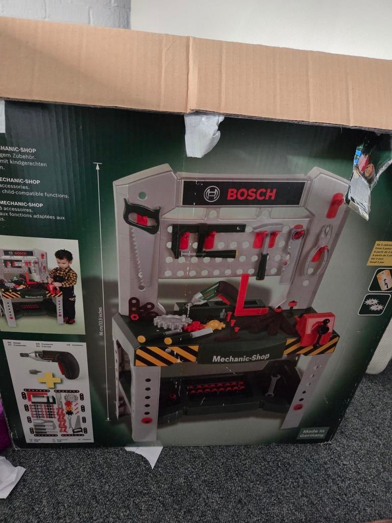 Bosch Mini Werktafel Gereedschap - Mechanic-Shop, Ophalen of Verzenden, Zo goed als nieuw, Jongen of Meisje