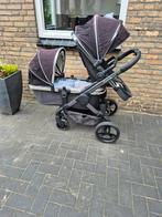 Dubbele kinderwagen Icandy,  alle toebehoren aanwezig, Kinderen en Baby's, Kinderwagens en Combinaties, Gebruikt, Verstelbare duwstang