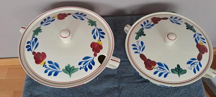 Boerenbont Schalen Set, Huis en Inrichting, Keuken | Servies, Gebruikt, Schaal of Schalen, Boerenbont, Aardewerk, Ophalen