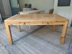Stoere grenen tafel 160*90*77, Ophalen, Gebruikt, Stoer, 50 tot 100 cm