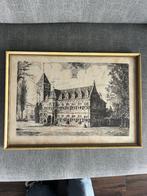 Pentekening Jan Wilmink Raadhuis Zeist, Antiek en Kunst, Ophalen of Verzenden