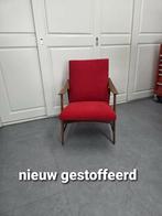 Vintage Fauteuil van Teeffelen style, Hout, 75 tot 100 cm, Zo goed als nieuw, 50 tot 75 cm