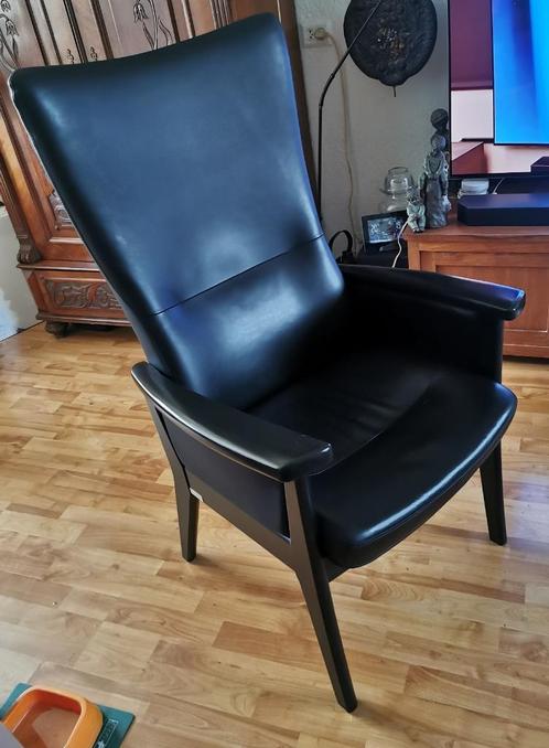 Farstrup relax fauteuil met verstelbare rug, Huis en Inrichting, Fauteuils, Hout, Leer, Ophalen