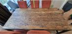 Tafel Hardhout Metalen onderstel 200x100 cm, 200 cm of meer, Vijf personen of meer, Rechthoekig, Gebruikt