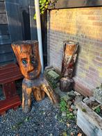 Houten Tuinbeelden Set, Tuin en Terras, Ophalen, Gebruikt, Hout, Overige typen