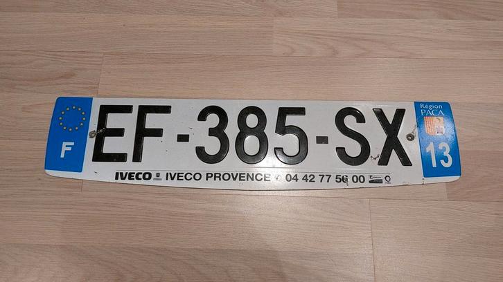 Kentekenplaat Frankrijk departement 13, Verzamelen, Overige Verzamelen, Gebruikt, Ophalen of Verzenden