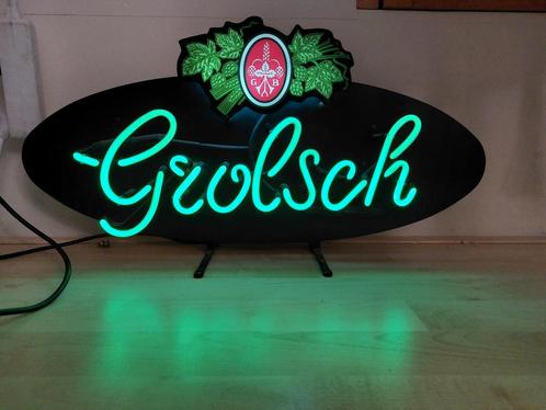 Vintage Grolsch Neonbord, Verzamelen, Merken en Reclamevoorwerpen, Zo goed als nieuw, Lichtbak of (neon) lamp, Ophalen