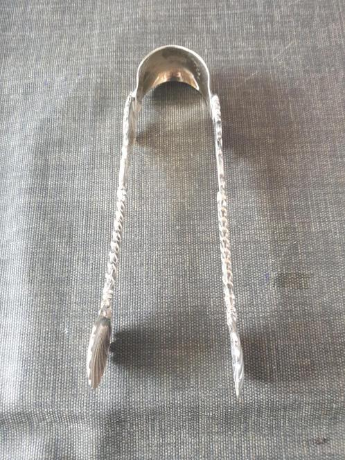 Zilveren Klontjestang met Sierlijke Details, Antiek en Kunst, Antiek | Goud en Zilver, Zilver, Ophalen of Verzenden