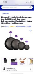 4-delige Ronde Springvorm Set - Bakvorm, Ophalen of Verzenden, Nieuw