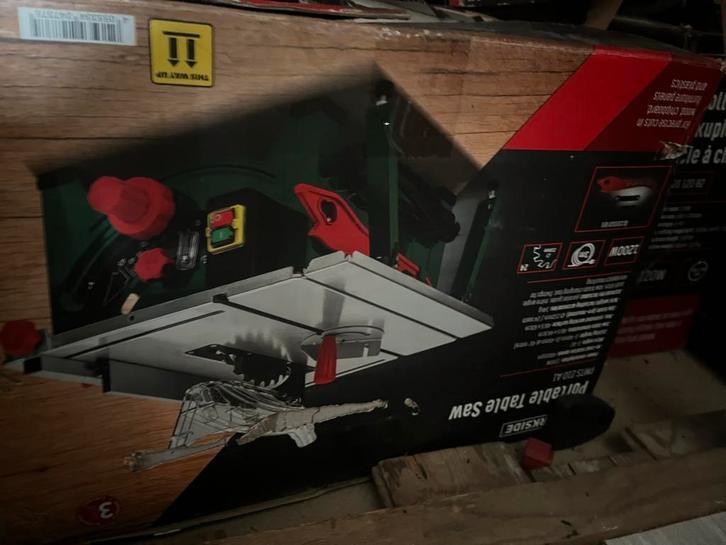 Parkside PMTS 210 A1 Tafelcirkelzaag - Mobiel, Doe-het-zelf en Verbouw, Gereedschap | Zaagmachines, Gebruikt, Cirkelzaag, 1200 watt of meer