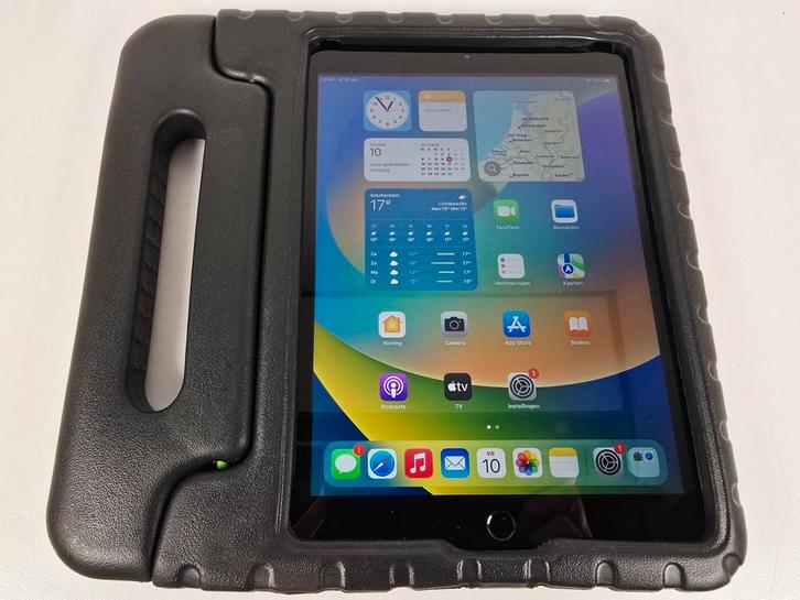 Apple iPad 5 - 128 GB - Incl. Kidscover - ACTIE, OP=OP!, Computers en Software, Apple iPads, Gebruikt, Apple iPad, Wi-Fi, 10 inch