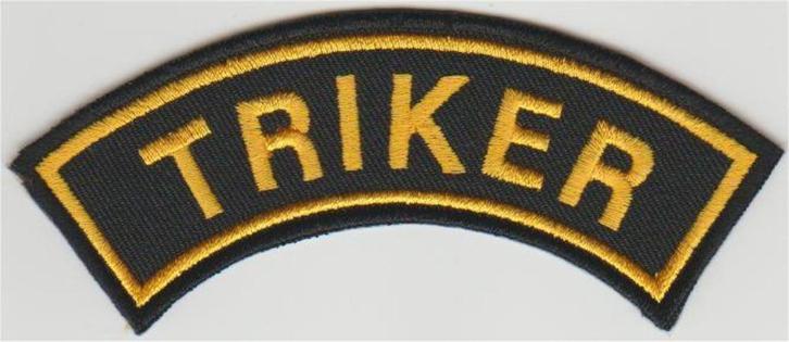 Triker stoffen opstrijk patch embleem #2, Motoren, Accessoires | Overige, Nieuw, Ophalen of Verzenden