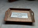 Vintage Houten Dienblad Hotel Paris-Liège, Ophalen, Gebruikt, Rechthoekig, Hout