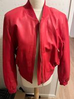 Kort leren bomberjasje van Ibana in prachtige kleur rood, Maat 42/44 (L), Nieuw, Ophalen of Verzenden, Jasje