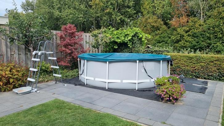 Zwembad Intex 366x99, inclusief toebehoren, Tuin en Terras, Zwembaden, Zo goed als nieuw, 80 tot 120 cm, 200 tot 400 cm, 200 tot 300 cm