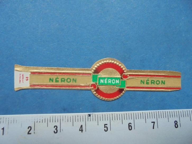Oude sigarenband NERON nr. 25, Verzamelen, Rookartikelen, Aanstekers en Luciferdoosjes, Zo goed als nieuw, Sigarenbandjes, Ophalen of Verzenden