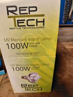2 x Reptech UV Mercury Vapor Lamp 100 watt nieuw, Dieren en Toebehoren, Ophalen of Verzenden, Nieuw